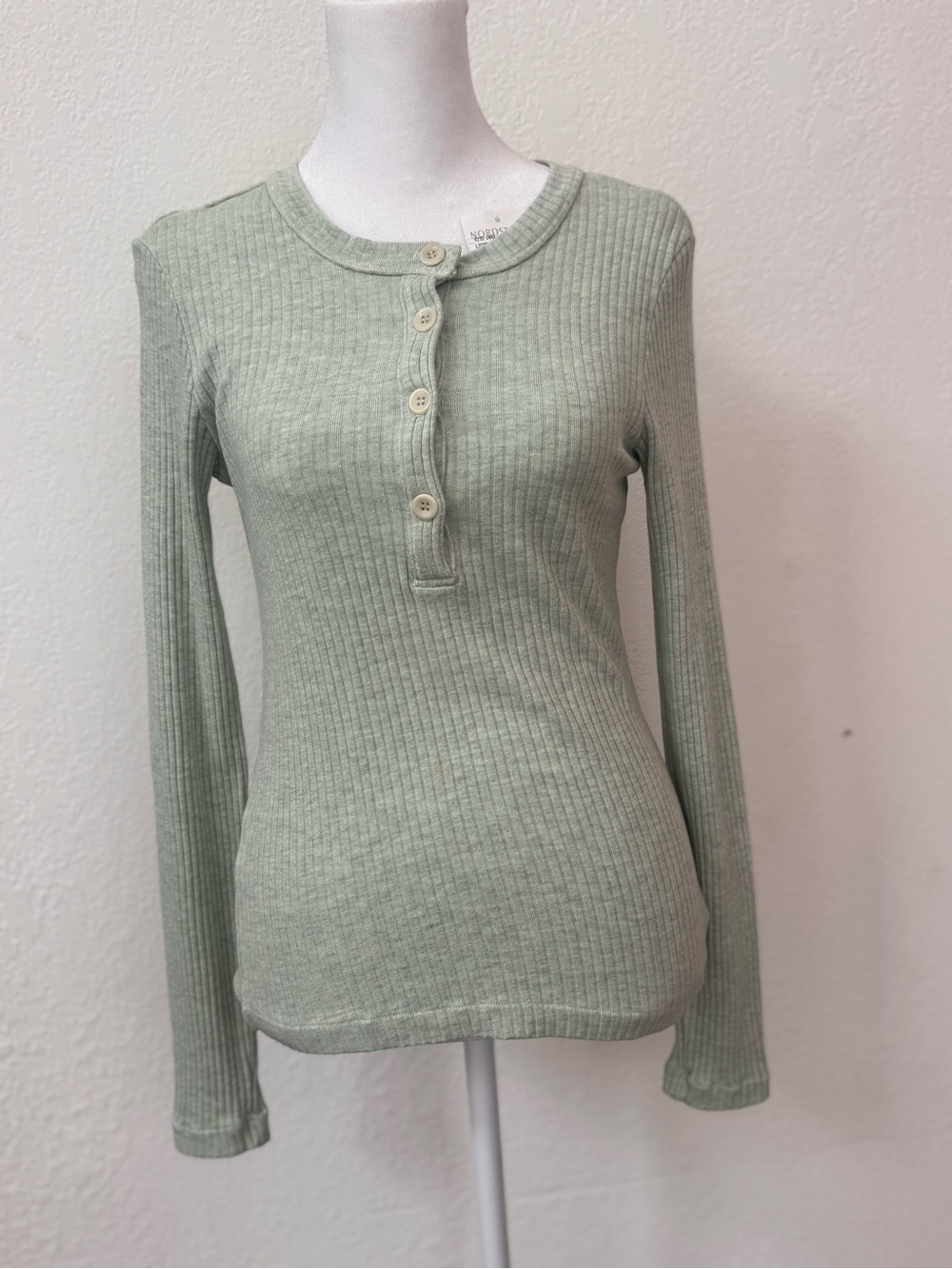 NWT - Citizens of Humanity Celeste Henley stretch rib top - cut out back - Picture 12 of 16